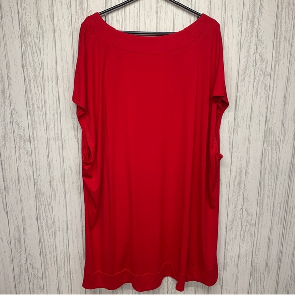 Womens Size 26/28 Eloquii Red Sleeveless Blouse NWT - Picture 4 of 6
